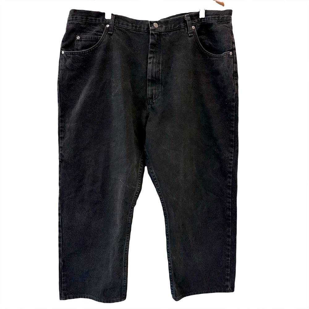 Wrangler Authentic Jeans Dark Wash Men's Relaxed Fit Denim Size 42X30